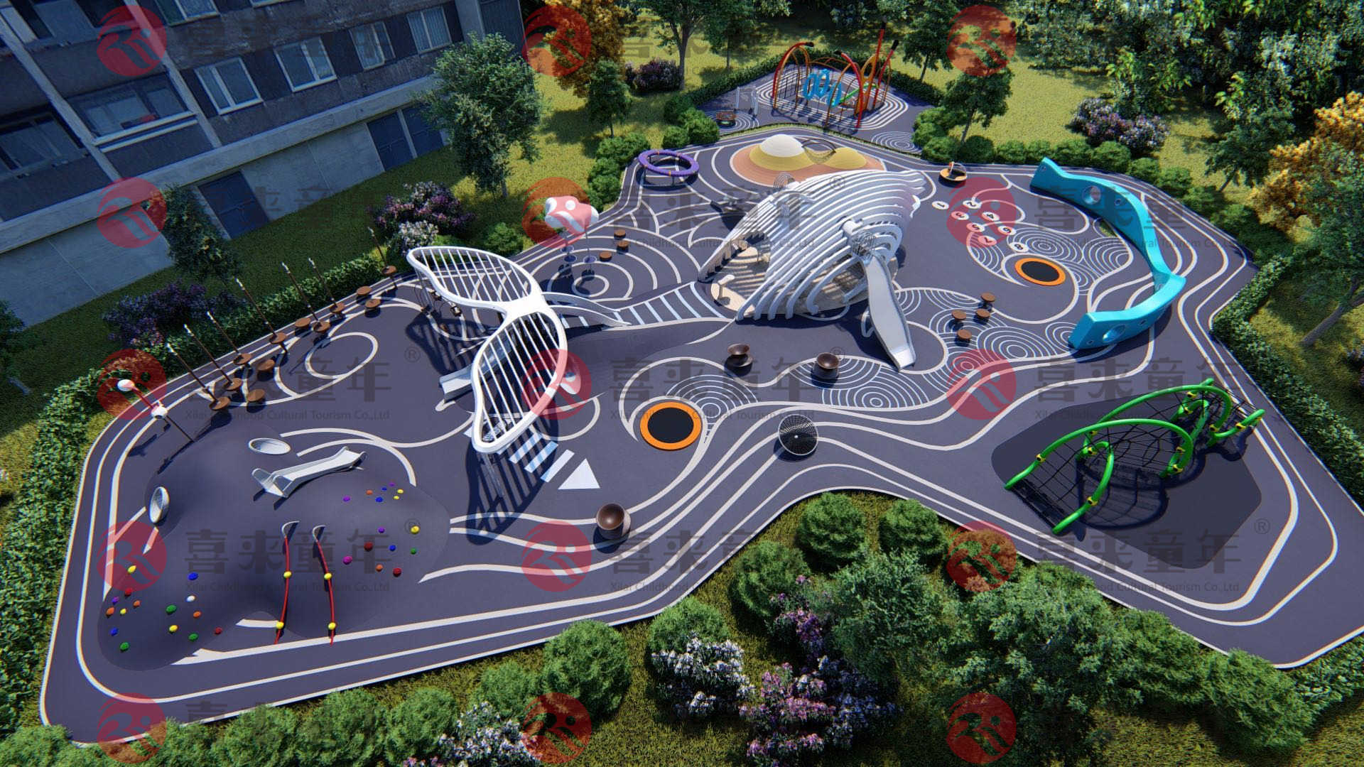 小区儿童乐园非标定制整体规划设计