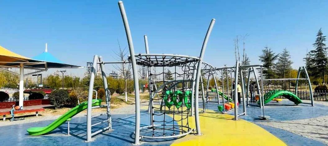 陕西咸阳渭柳湿地公园儿童乐园设备