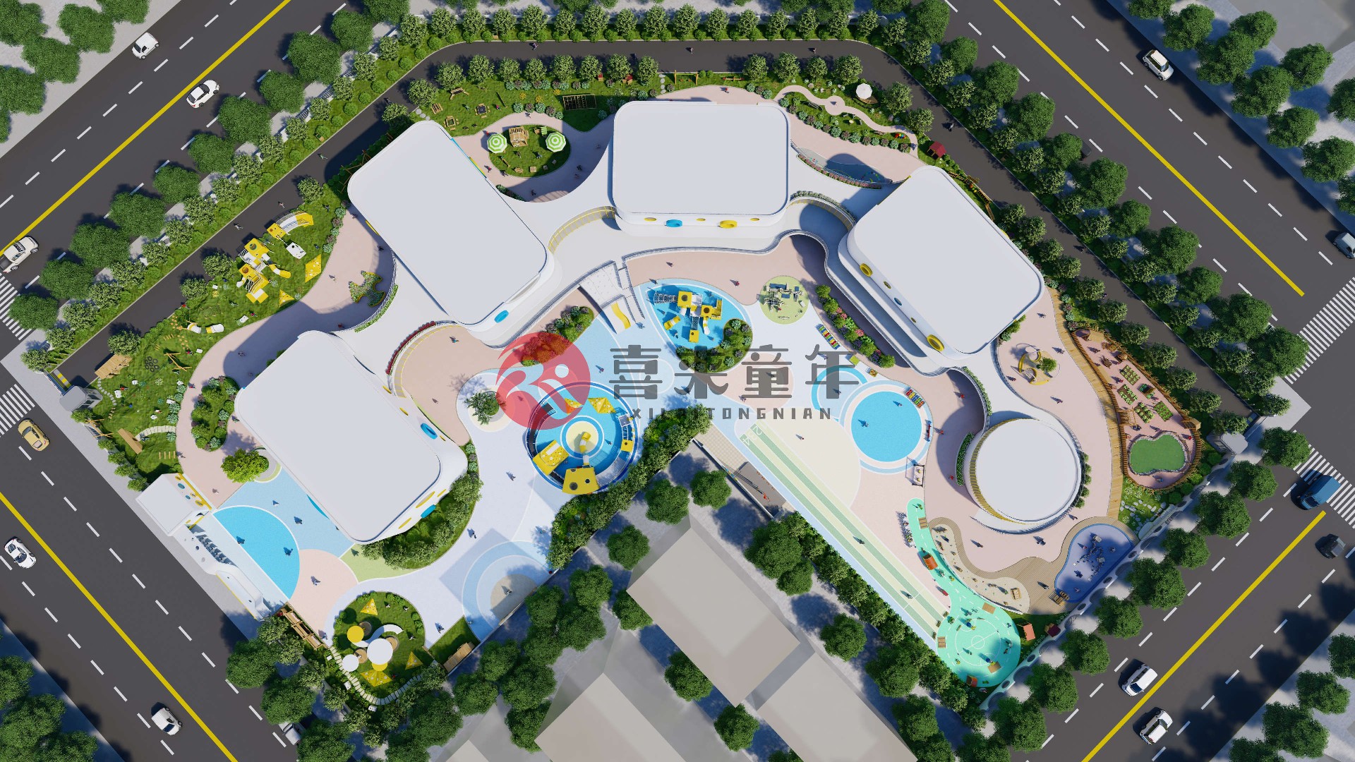 幼儿园滑梯乐园定制整体规划设计
